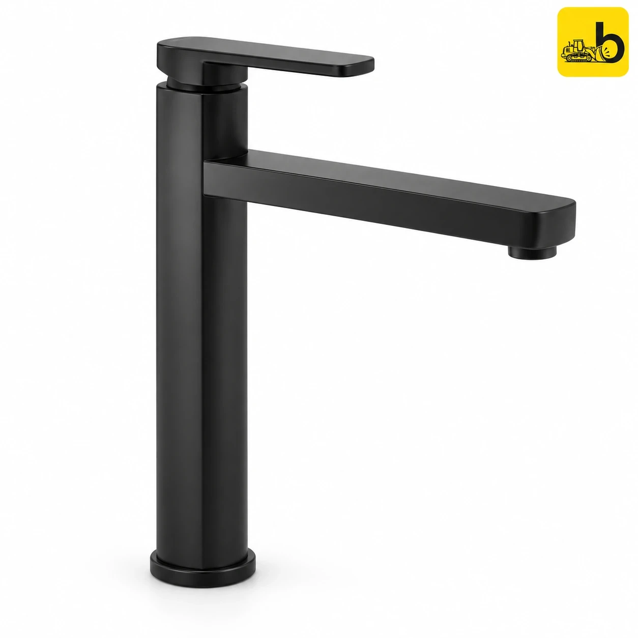 Johnson Bathware Platino Single Lever Tall Basin Mixer - L0146PMB - Matte Black
