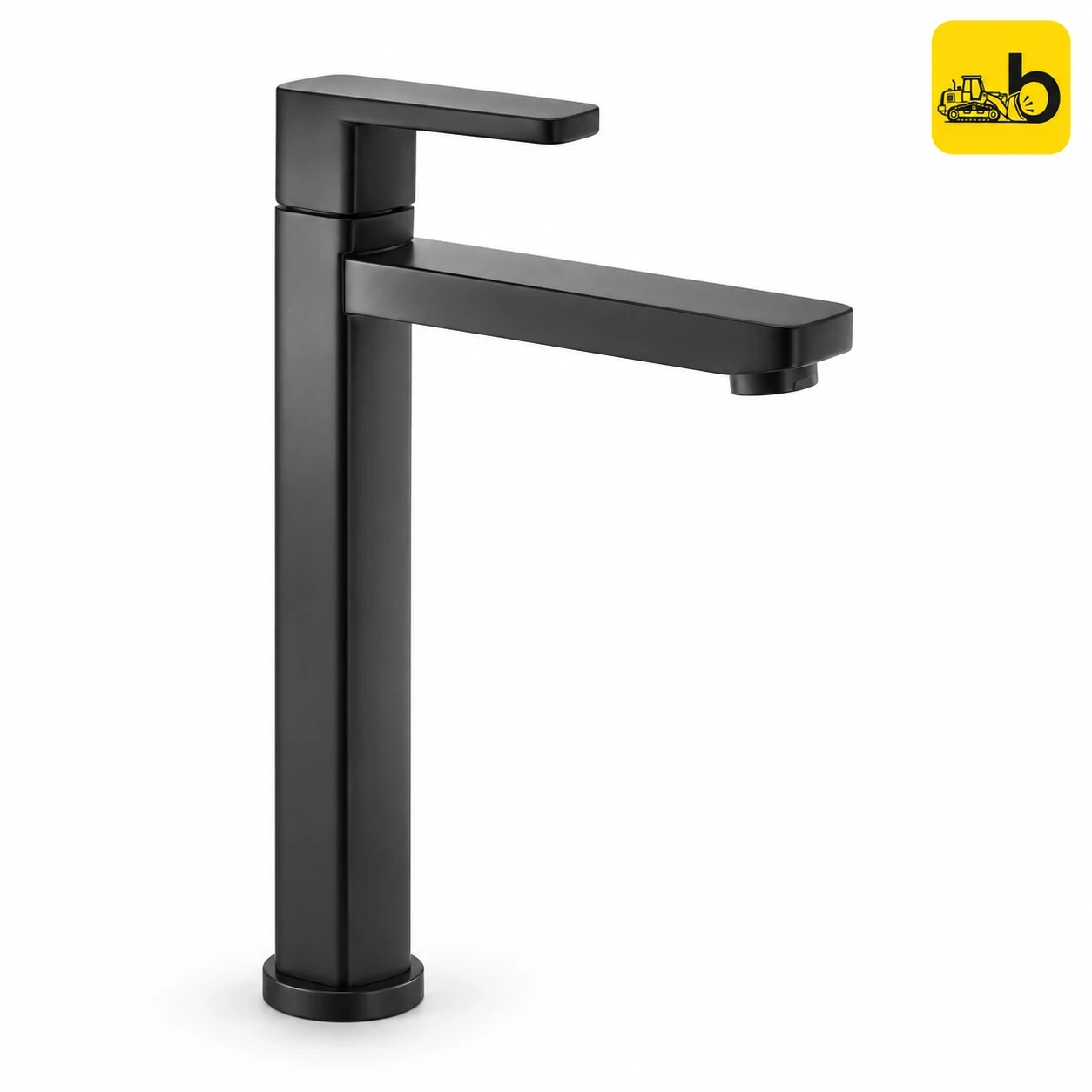 Johnson Bathware Platino Pillar Cock Tall - L0102PMB - Matte Black