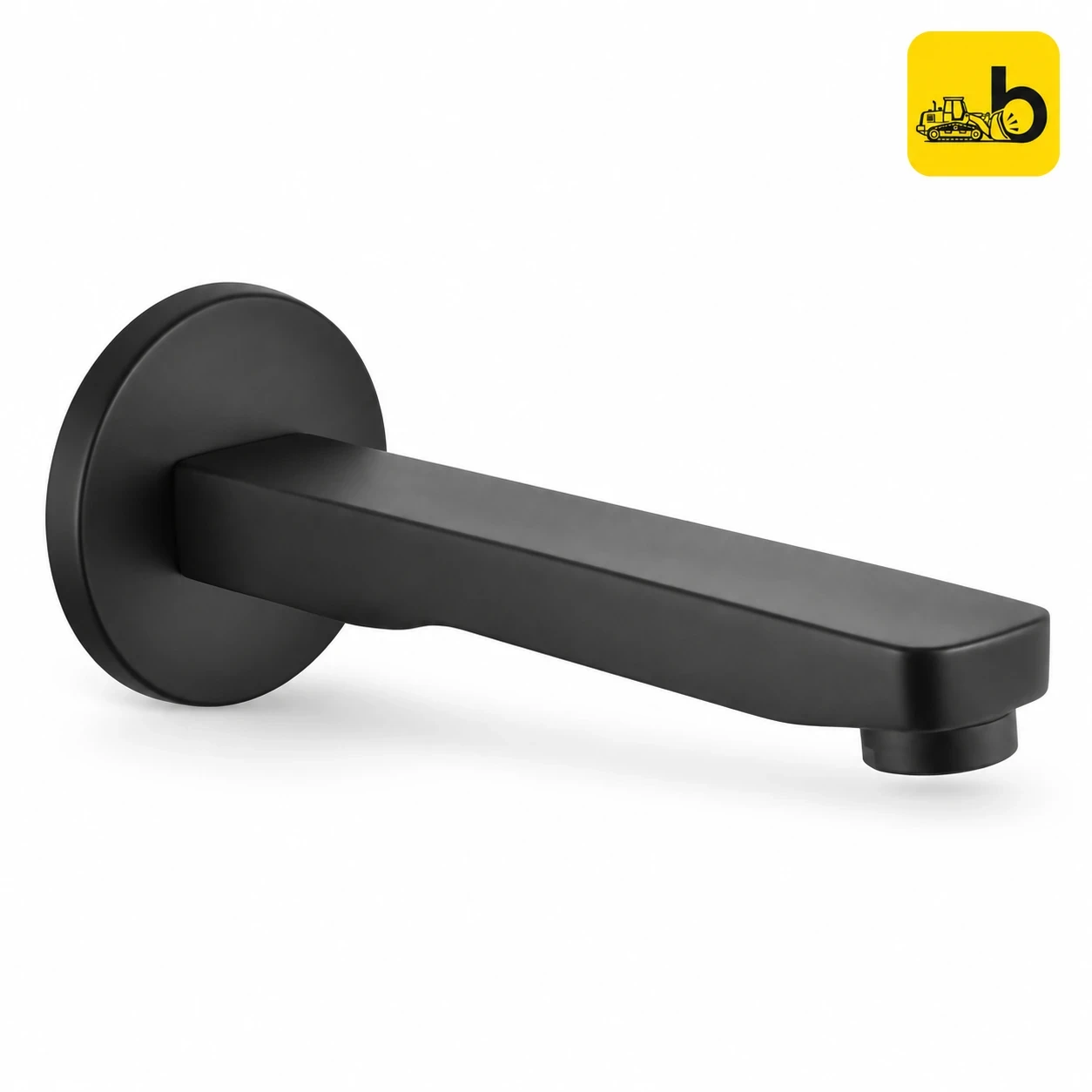 Johnson Bathware Platino Bathtub Plain Spout - L0125PMB - Matte Black