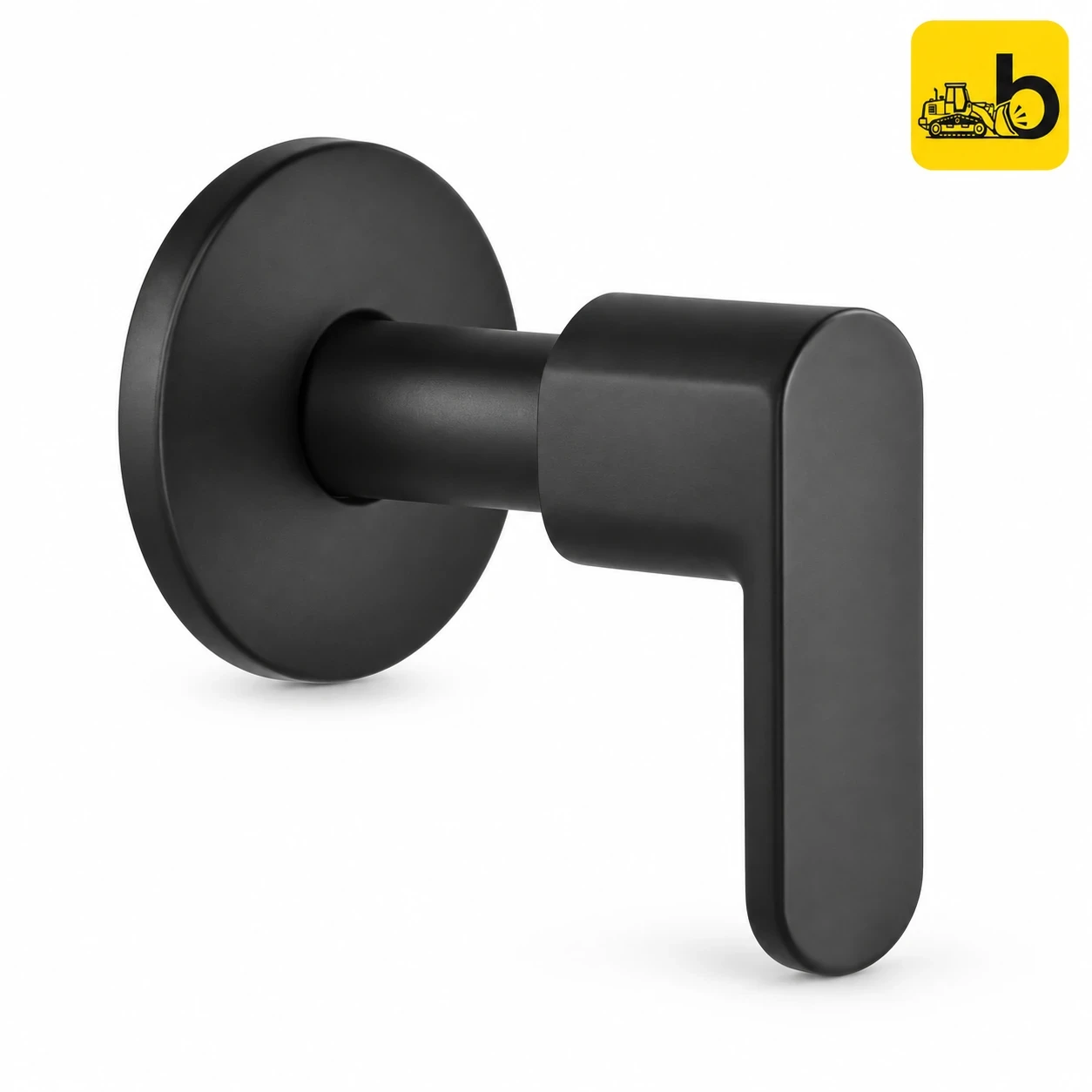 Johnson Bathware Platino Concealed Stop Cock 20 mm Trim and Body - L0115PMB - Matte Black
