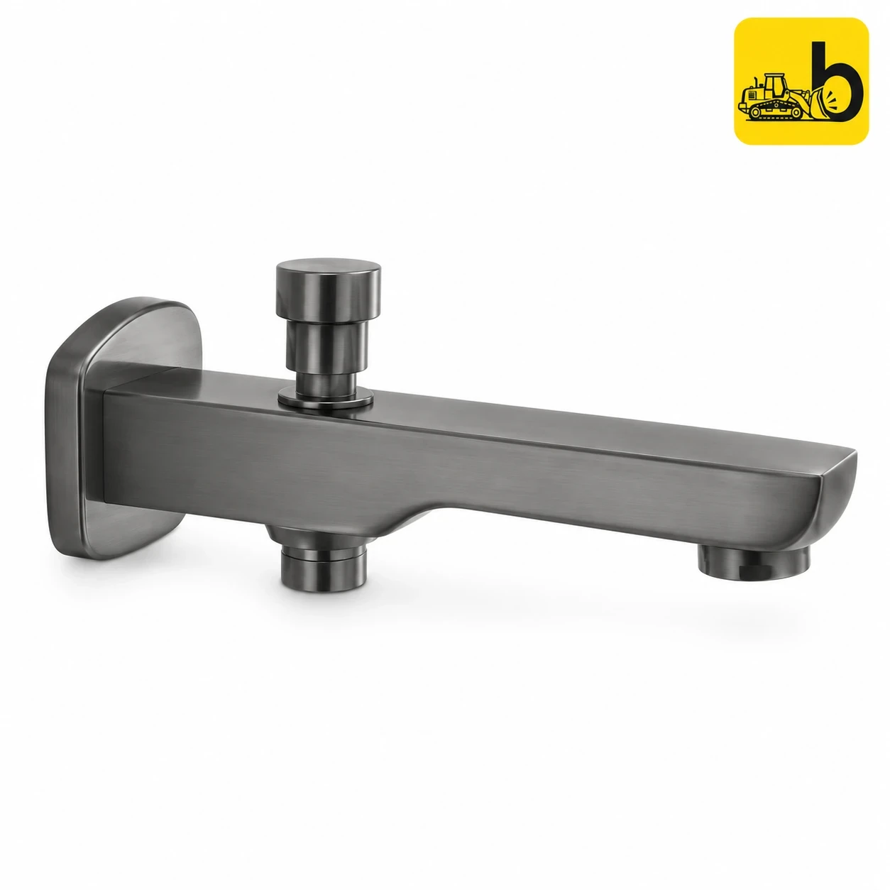 Johnson Bathware Opera Bathtub Button Spout - L0229PGM - Gun Metal