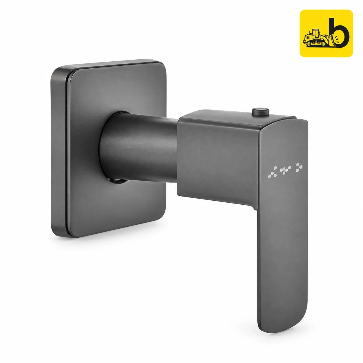 Johnson Bathware Opera Concealed Stop Cock 15 mm Trim and Body - L0213PGM - Gun Metal