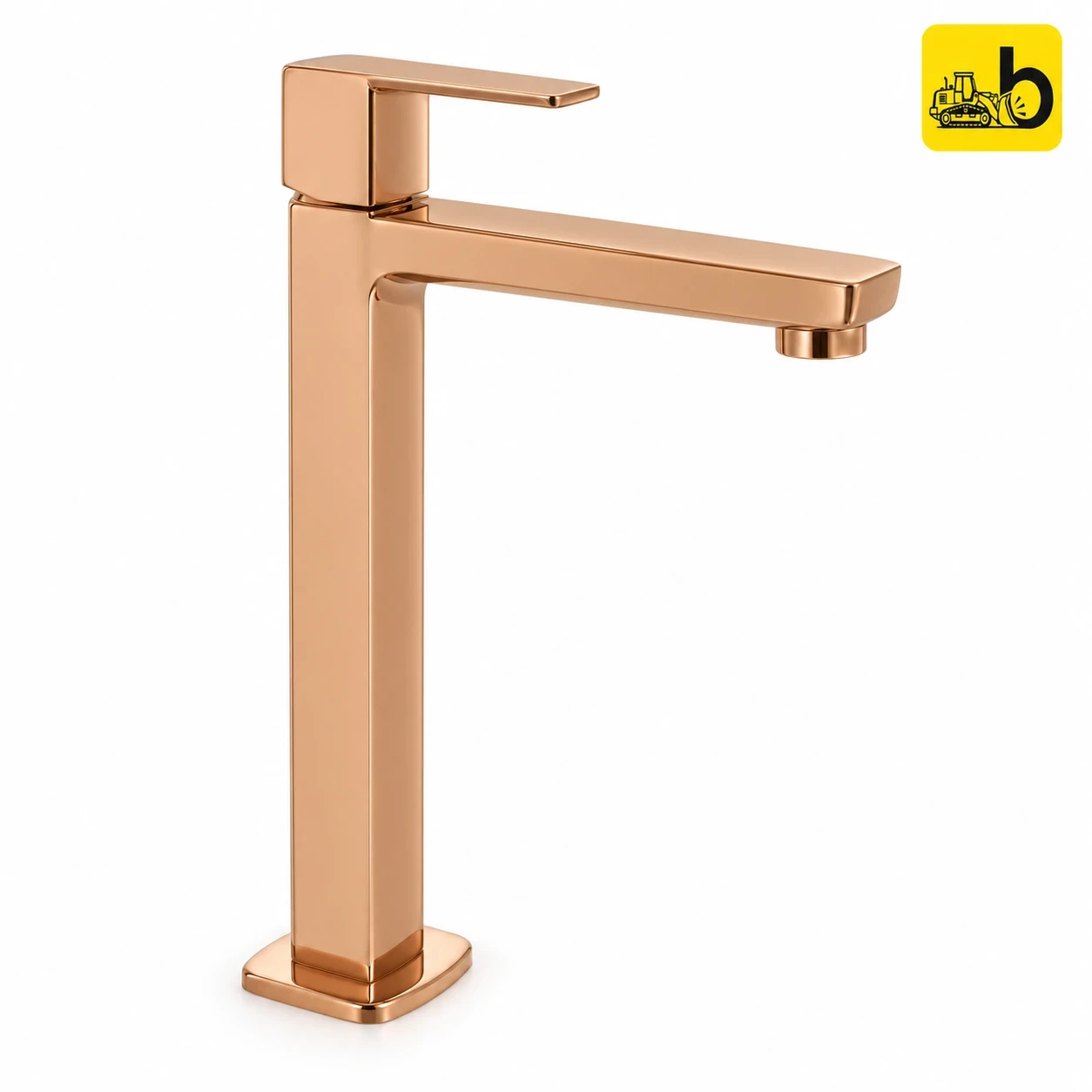 Johnson Bathware Opera Pillar Cock Tall - L0202PRG - Rose Gold