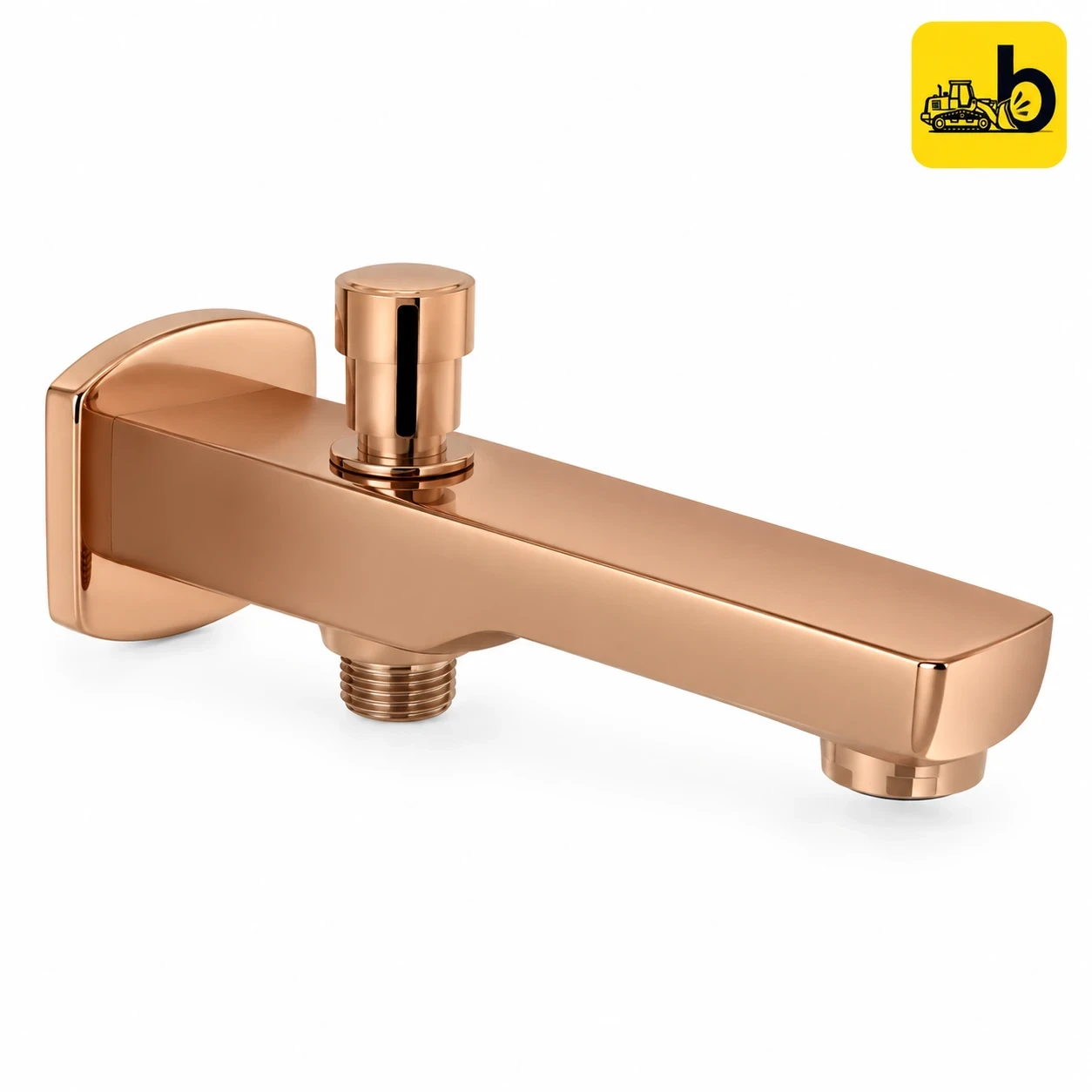 Johnson Bathware Opera Bathtub Button Spout - L0229PRG - Rose Gold