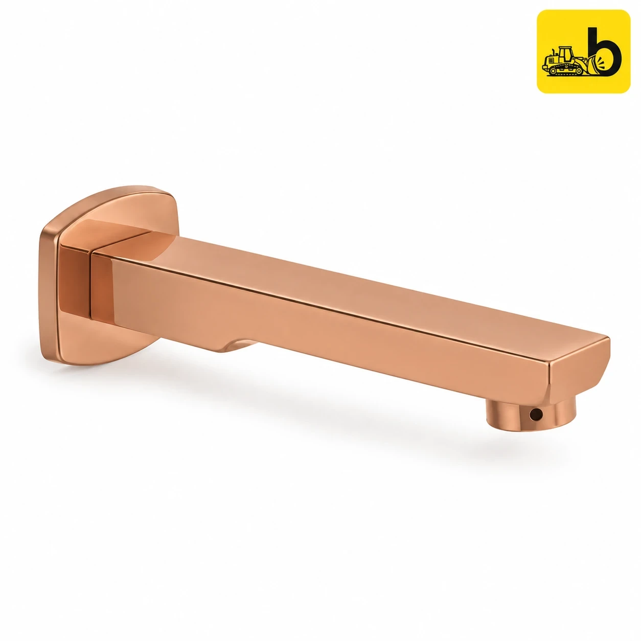 Johnson Bathware Opera Bathtub Plain Spout - L0225PRG - Rose Gold
