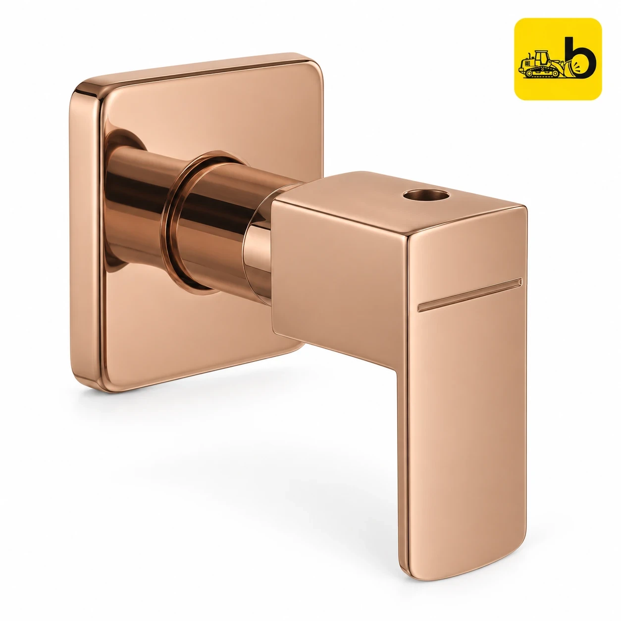 Johnson Bathware Opera Concealed Stop Cock 20 mm Trim and Body - L0215PRG - Rose Gold