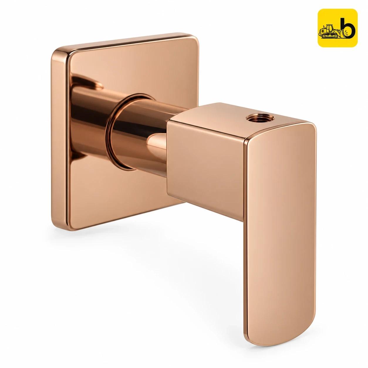 Johnson Bathware Opera Concealed Stop Cock 15 mm Trim and Body - L0213PRG - Rose Gold