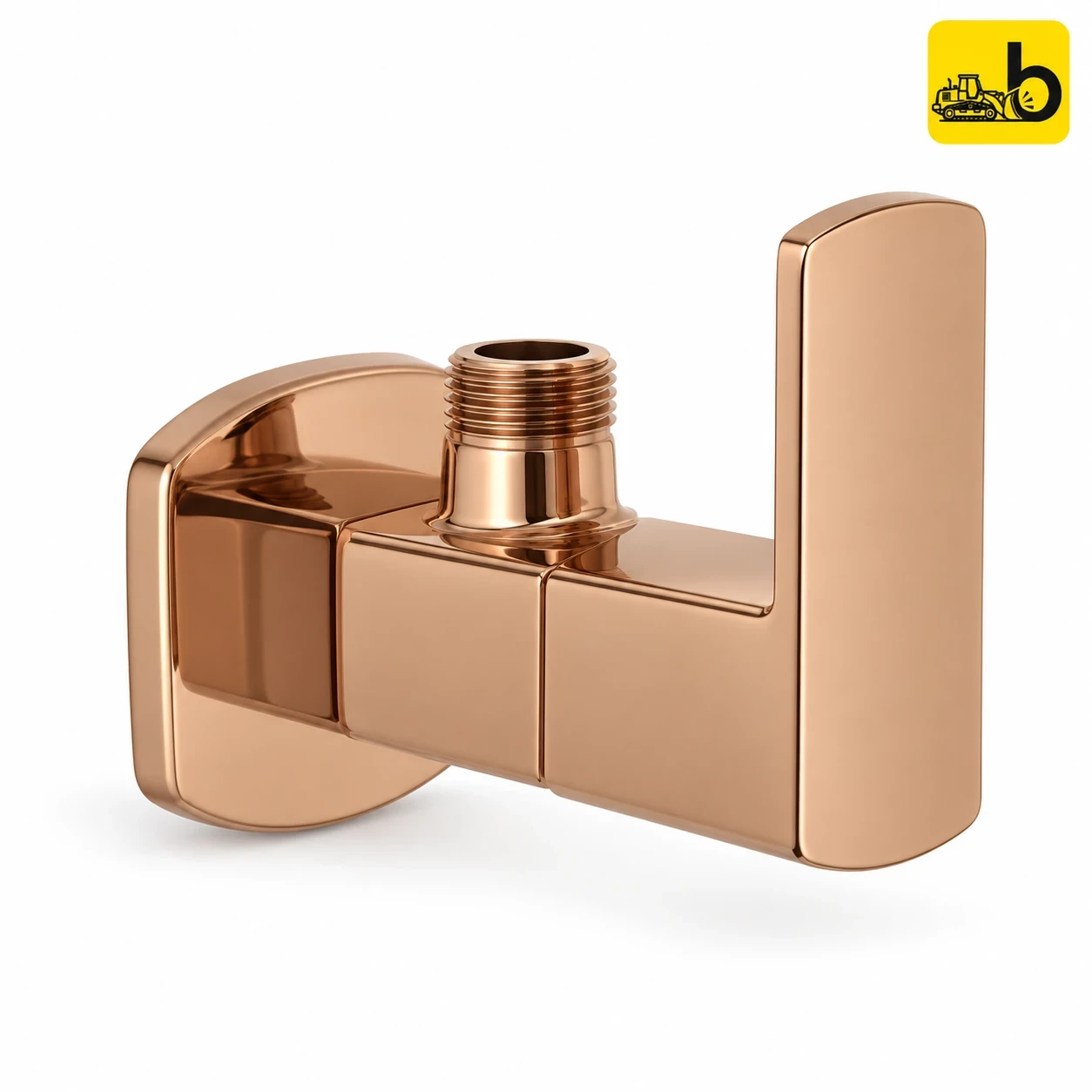Johnson Bathware Opera Angle Cock - L0210PRG - Rose Gold
