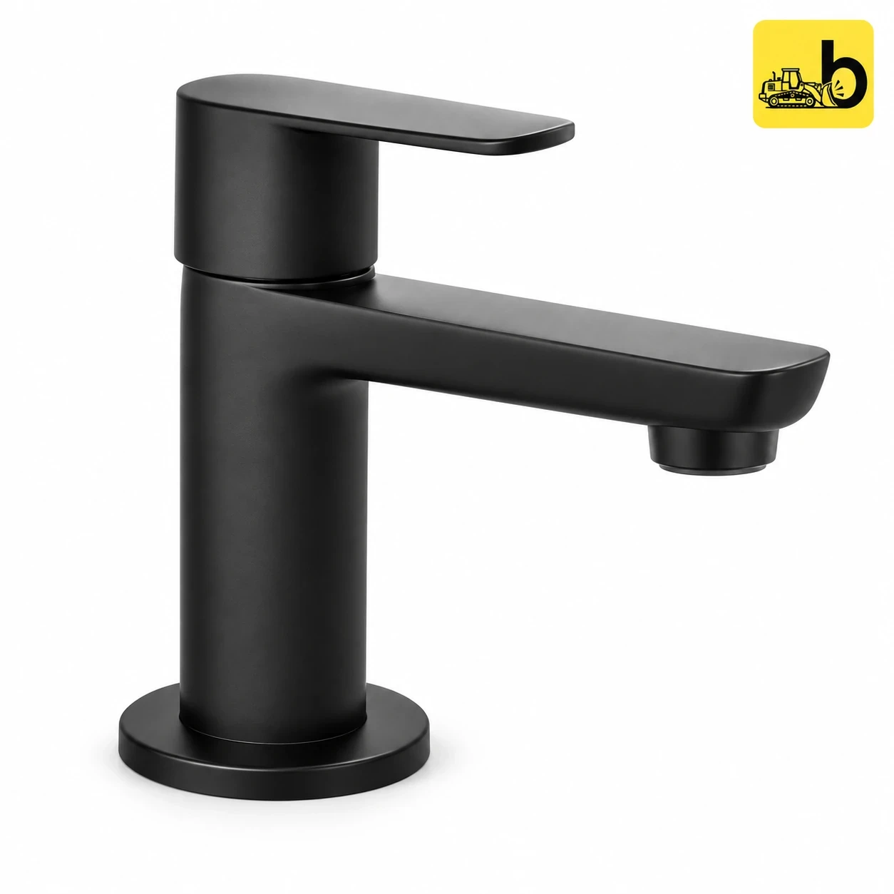 Johnson Bathware Opera Pillar Cock - L0201PMB - Matte Black
