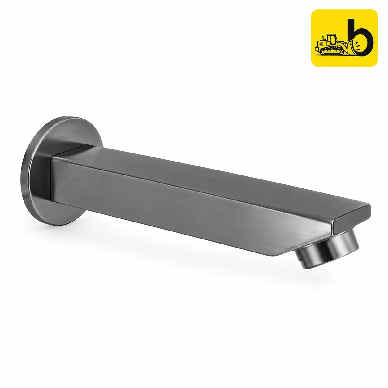 Johnson Bathware Allure Bathtub Plain Spout - L0325PGM - Gun Metal