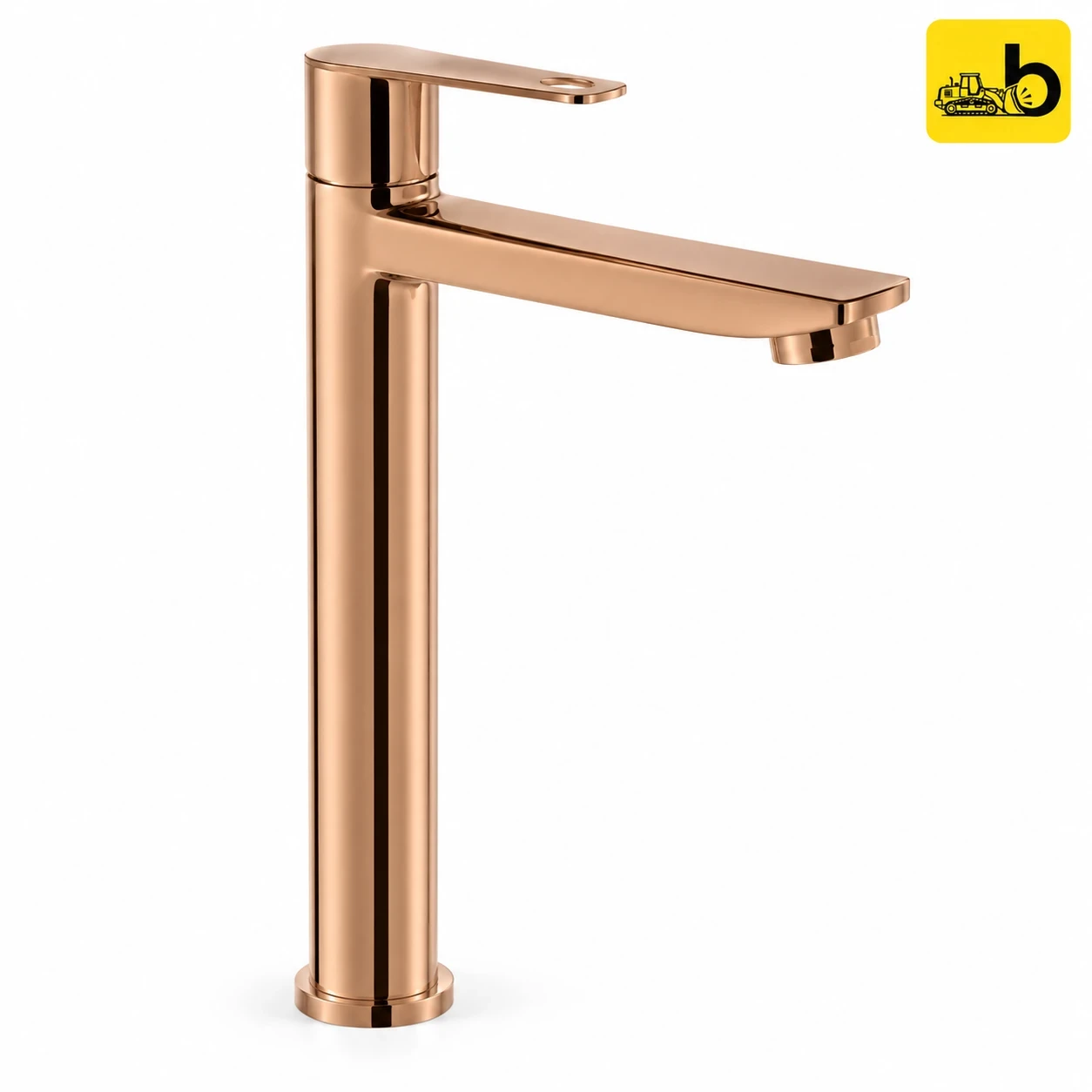 Johnson Bathware Allure Pillar Cock Tall - L0302PRG - Rose Gold