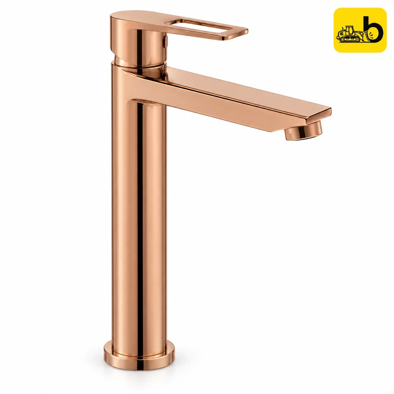 Johnson Bathware Allure Single Lever Tall Basin Mixer - L0346PRG - Rose Gold