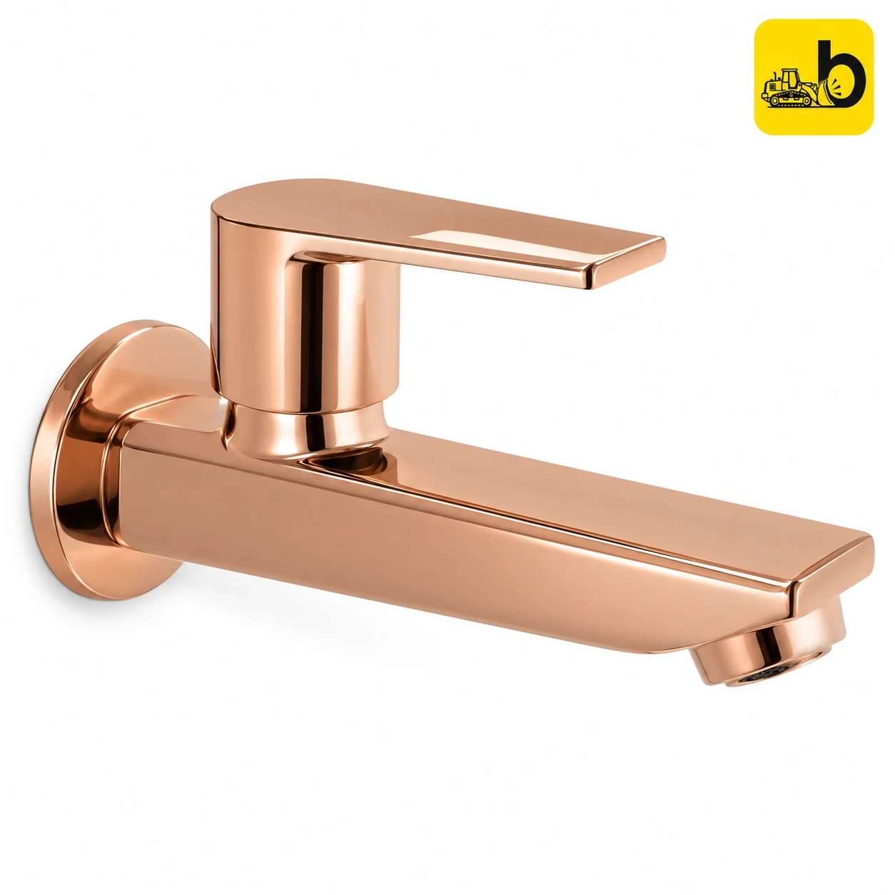 Johnson Bathware Allure Long Body Bib Cock - L0306PRG - Rose Gold
