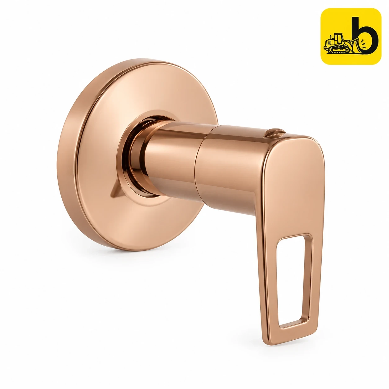 Johnson Bathware Allure Concealed Stop Cock 20 mm Trim and Body - L0315PRG - Rose Gold