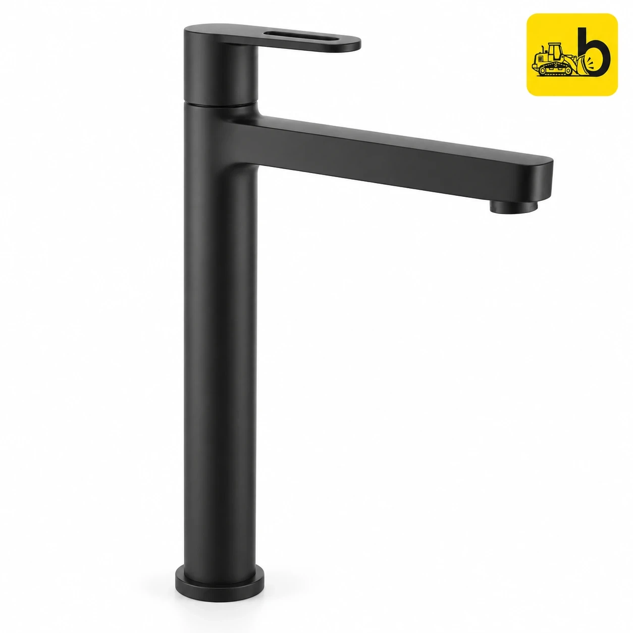 Johnson Bathware Allure Pillar Cock Tall - L0302PMB - Matte Black