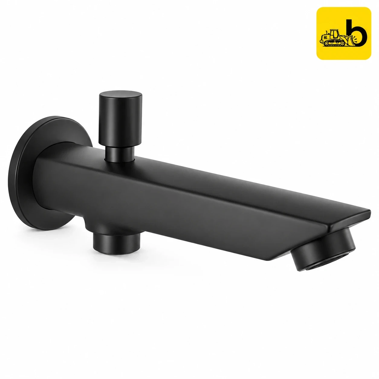 Johnson Bathware Allure Bathtub Button Spout - L0329PMB - Matte Black
