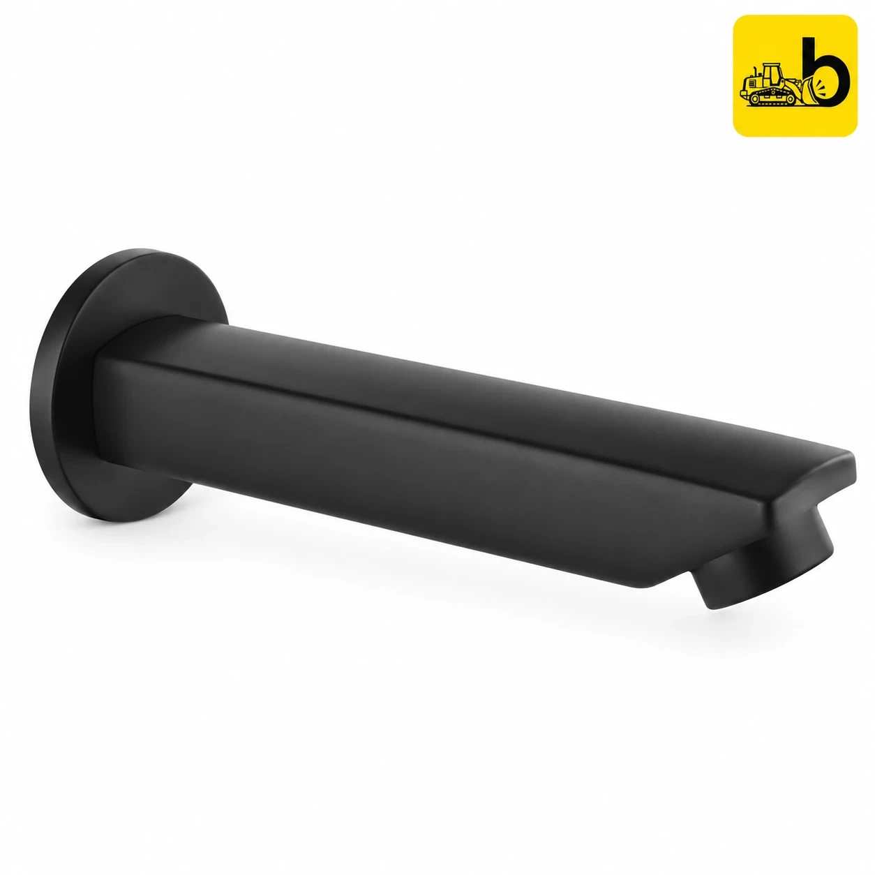 Johnson Bathware Allure Bathtub Plain Spout - L0325PMB - Matte Black