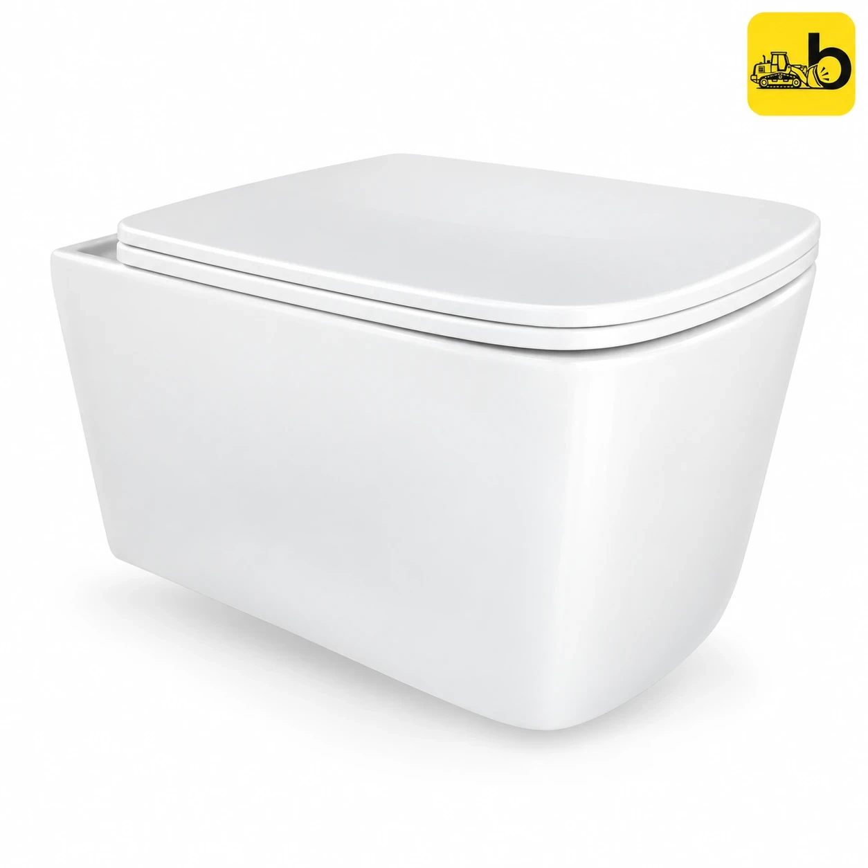 Johnson Bathware Lido Wall Hung Toilet with UF Seat Cover - L0664ALTRU - White
