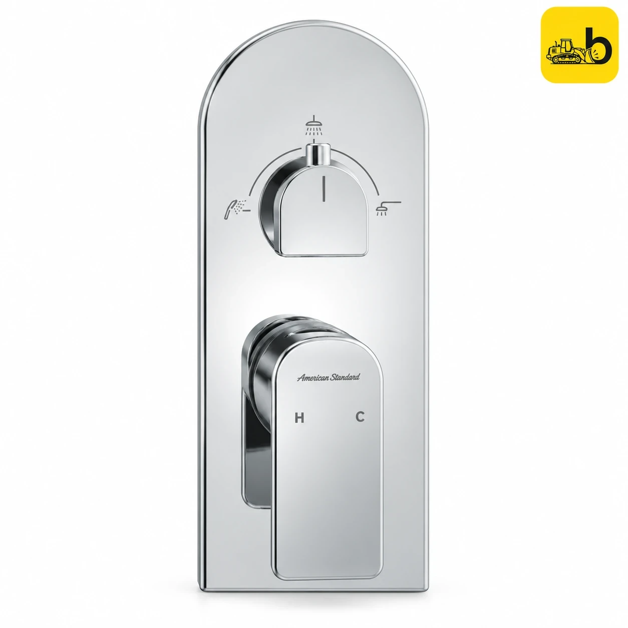 Johnson Bathware Elite 3000 3Way Diverter Upper Trim - T26A39CB - Chrome