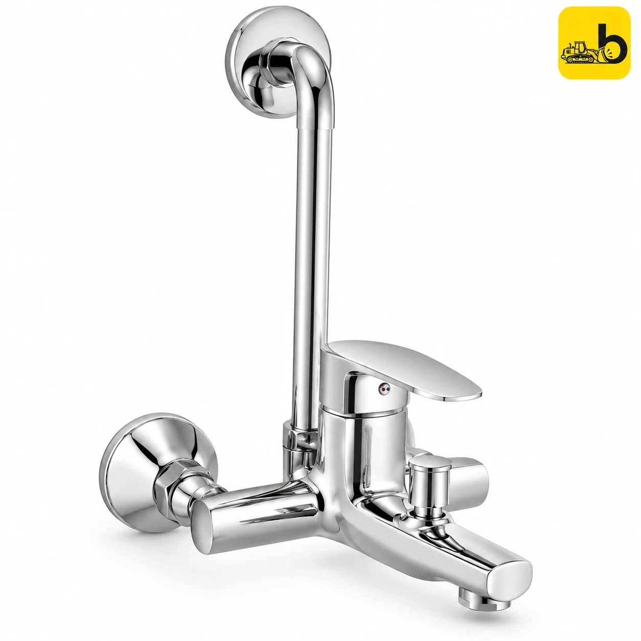 Johnson Bathware Elite 2000 Wall Mixer with Bend Pipe - T2634C2B - Chrome