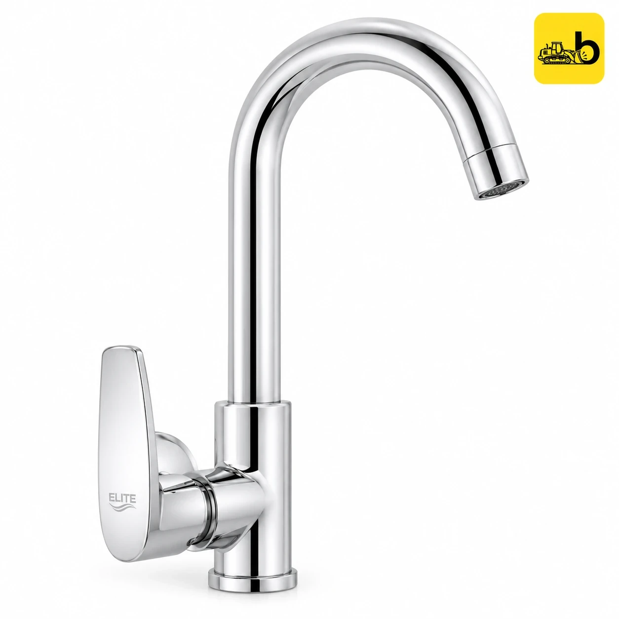Johnson Bathware Elite 2000 Swan Neck Pillar Cock - T2604C2B - Chrome