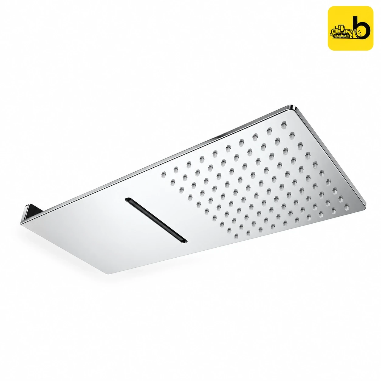 Johnson Bathware Elite Slim Long Shower 500x200mm - S3451C - Chrome