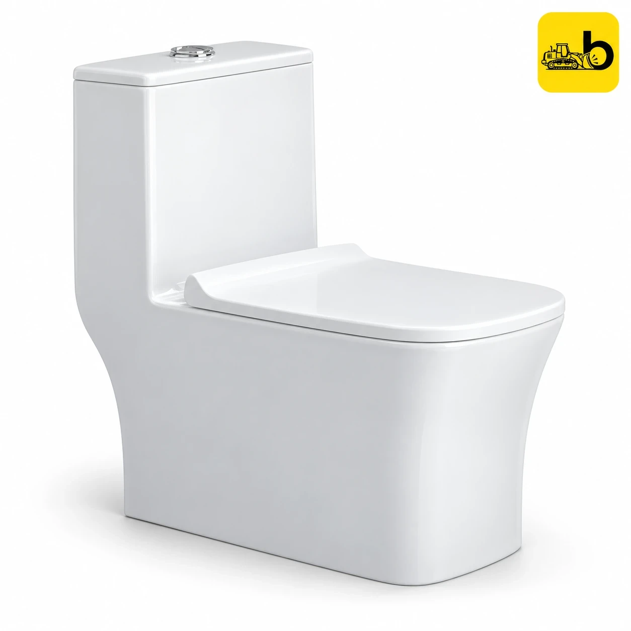 Johnson Bathware Omni Mars (S300mm) One Piece Toilet - P8407RPW0104 - White