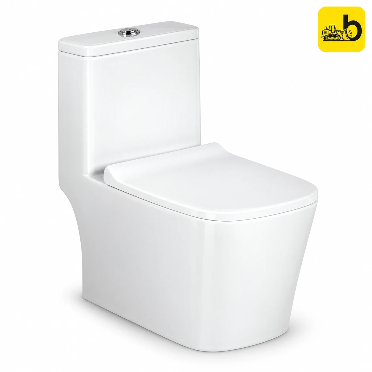Johnson Bathware Omni Clear Omni (S300mm) One Piece Toilet - P2907NPW0104 - White