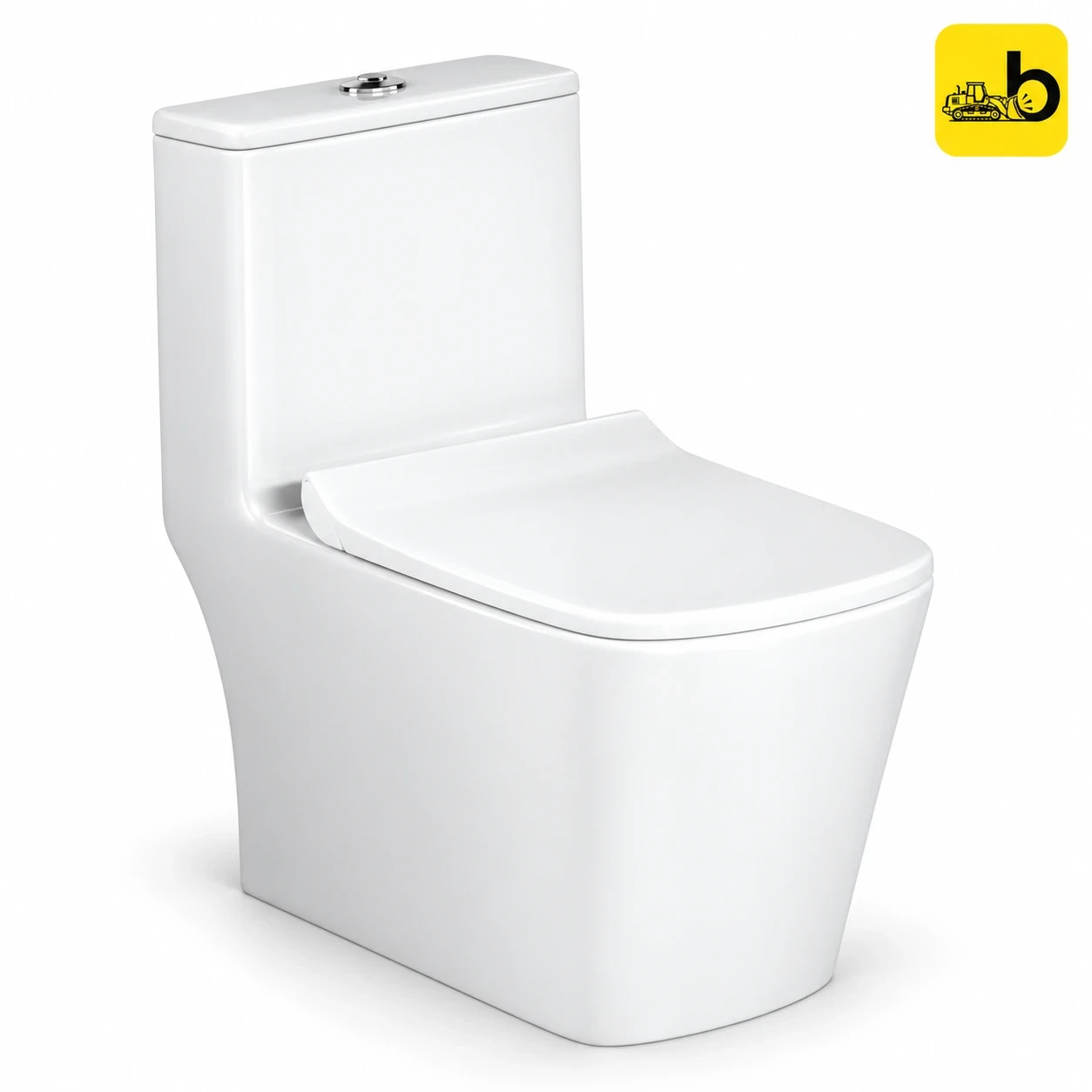 Johnson Bathware Omni Clear Omni (S220mm) One Piece Toilet - P2907PW0103 - White