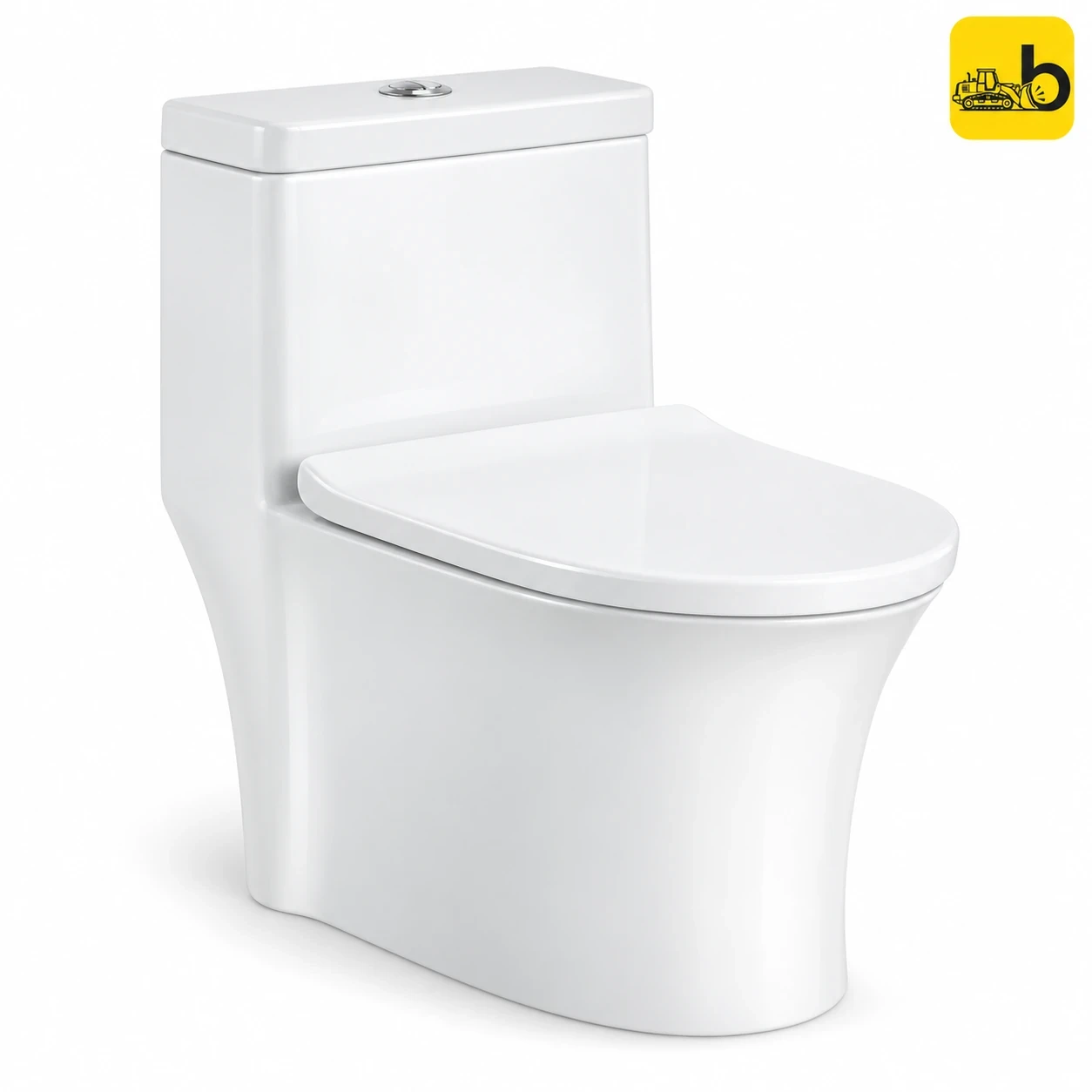 Johnson Bathware Omni Cute (S220mm) One Piece Toilet - P5607PW0603 - White