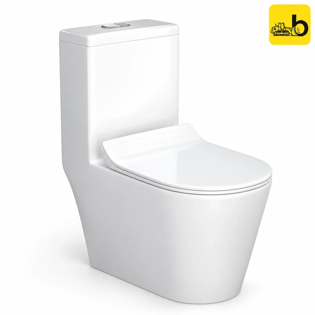 Johnson Bathware Omni Symphony (S300mm) One Piece Toilet - P0007PW0104W - White