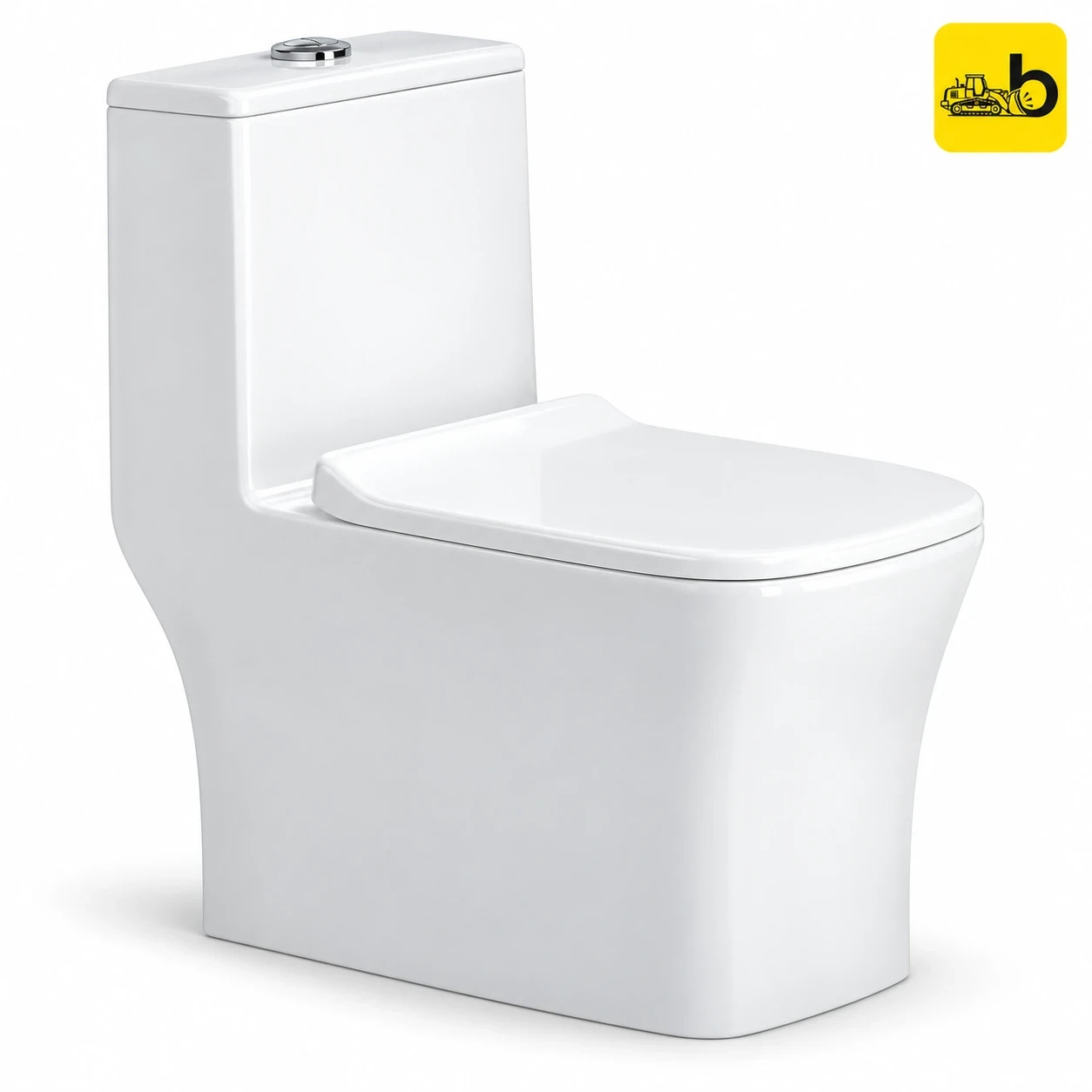 Johnson Bathware Omni Mars (S220mm) One Piece Toilet - P8407RPW0103 - White