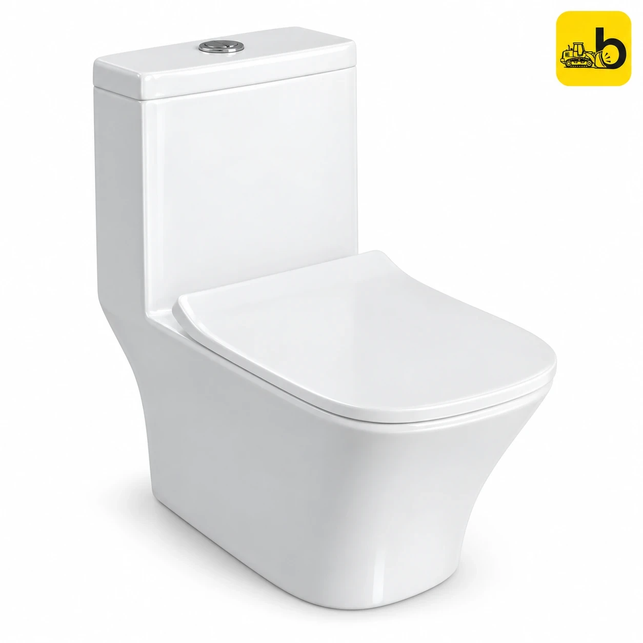 Johnson Bathware Omni Milan (S220mm) One Piece Toilet - PH007RPW0103 - White