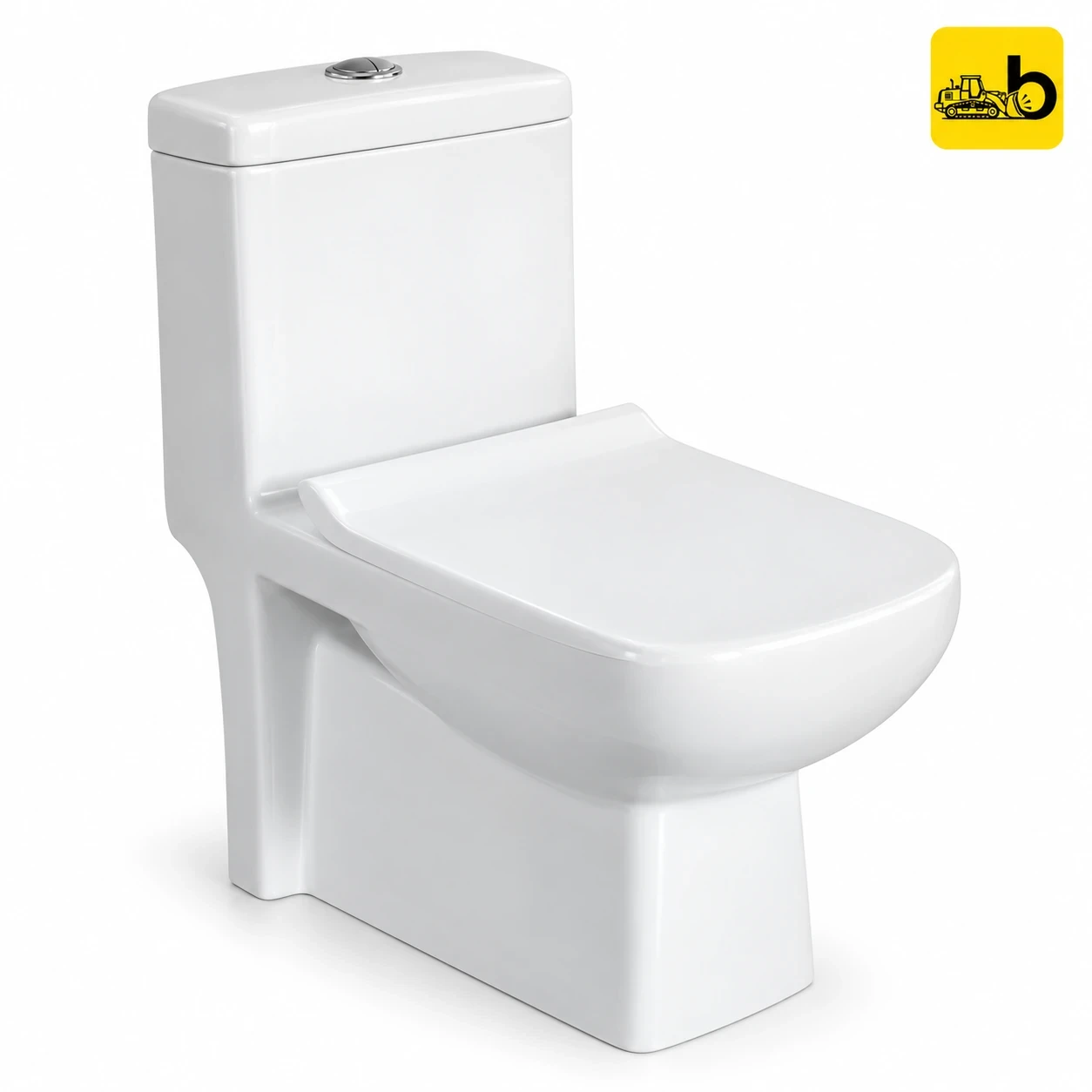 Johnson Bathware Omni Linea (S300mm) One Piece Toilet - P5807PW0104 - White