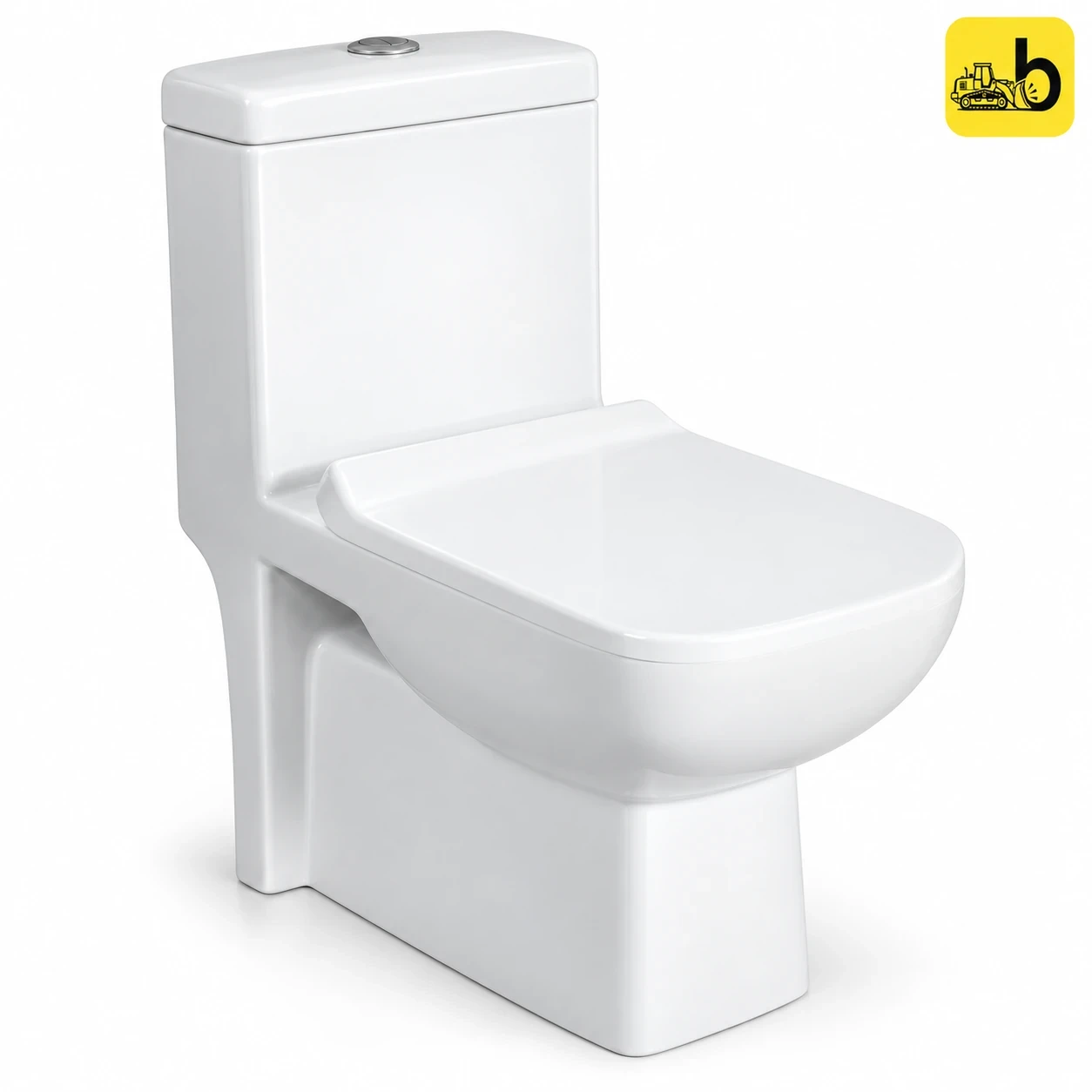 Johnson Bathware Omni Linea (S220mm) One Piece Toilet - P5807PW0103 - White