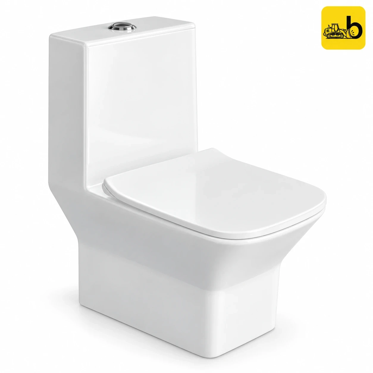 Johnson Bathware Omni Dune (S220mm) One Piece Toilet - PI007RPW0103 - White
