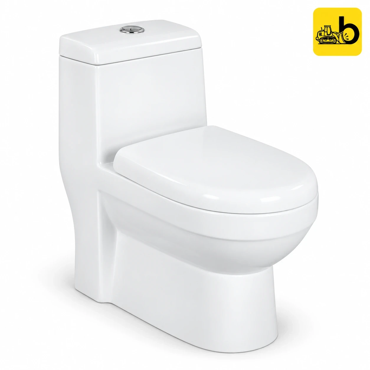 Johnson Bathware Omni Eco Flush New (P180mm) One Piece Toilet - P2208PW0202 - White