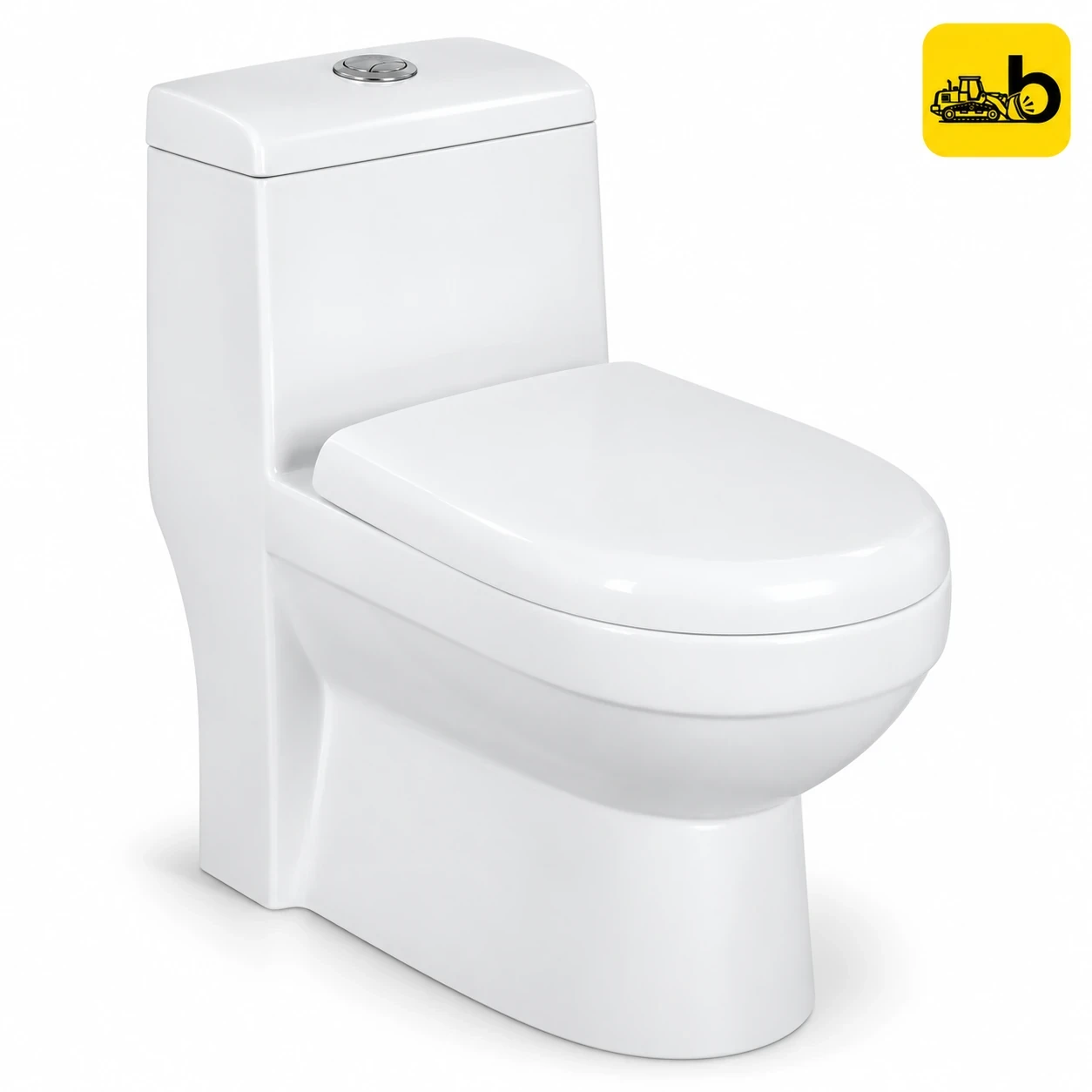 Johnson Bathware Omni Eco Flush New (S220mm) One Piece Toilet - P2207PW0103 - White