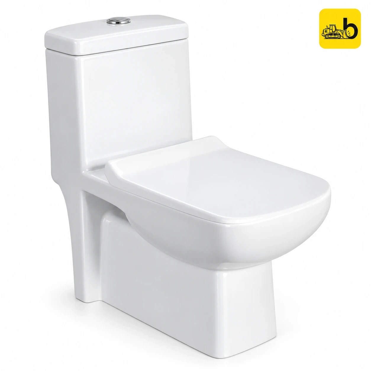 Johnson Bathware Omni Linea (P180mm) One Piece Toilet - P5808PW0202 - White