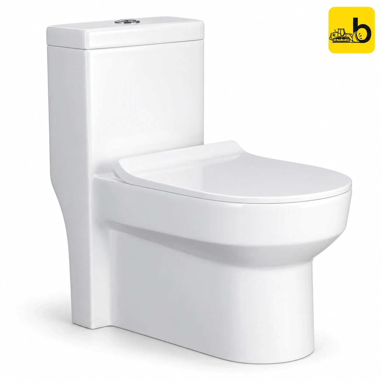 Johnson Bathware Omni Dama Omni Suite (S220) One Piece Toilet - E3907PW0103S - White
