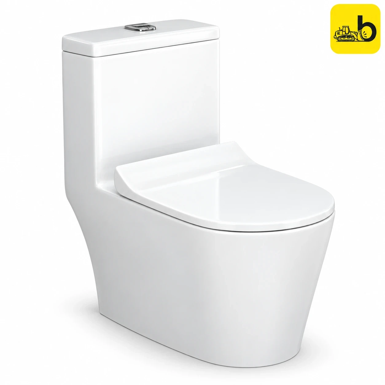 Johnson Bathware Omni Symphony (S220mm) One Piece Toilet - P0007PW0103W - White