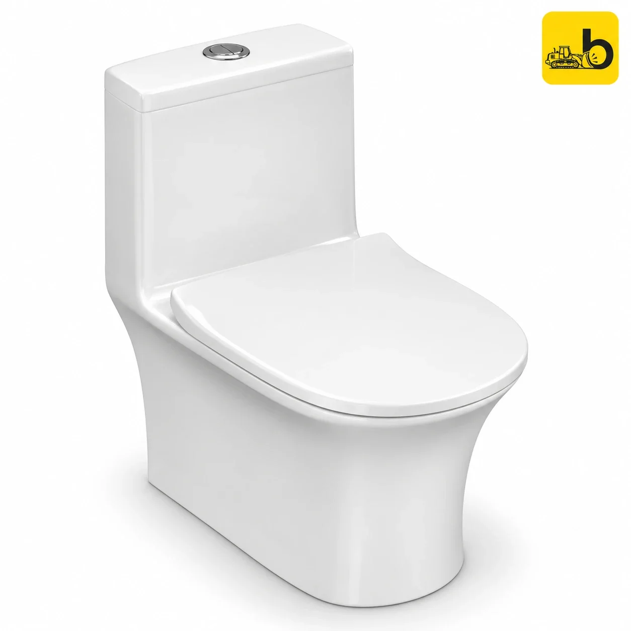 Johnson Bathware Omni Arden (S220mm) One Piece Toilet - PU193PW0103 - White