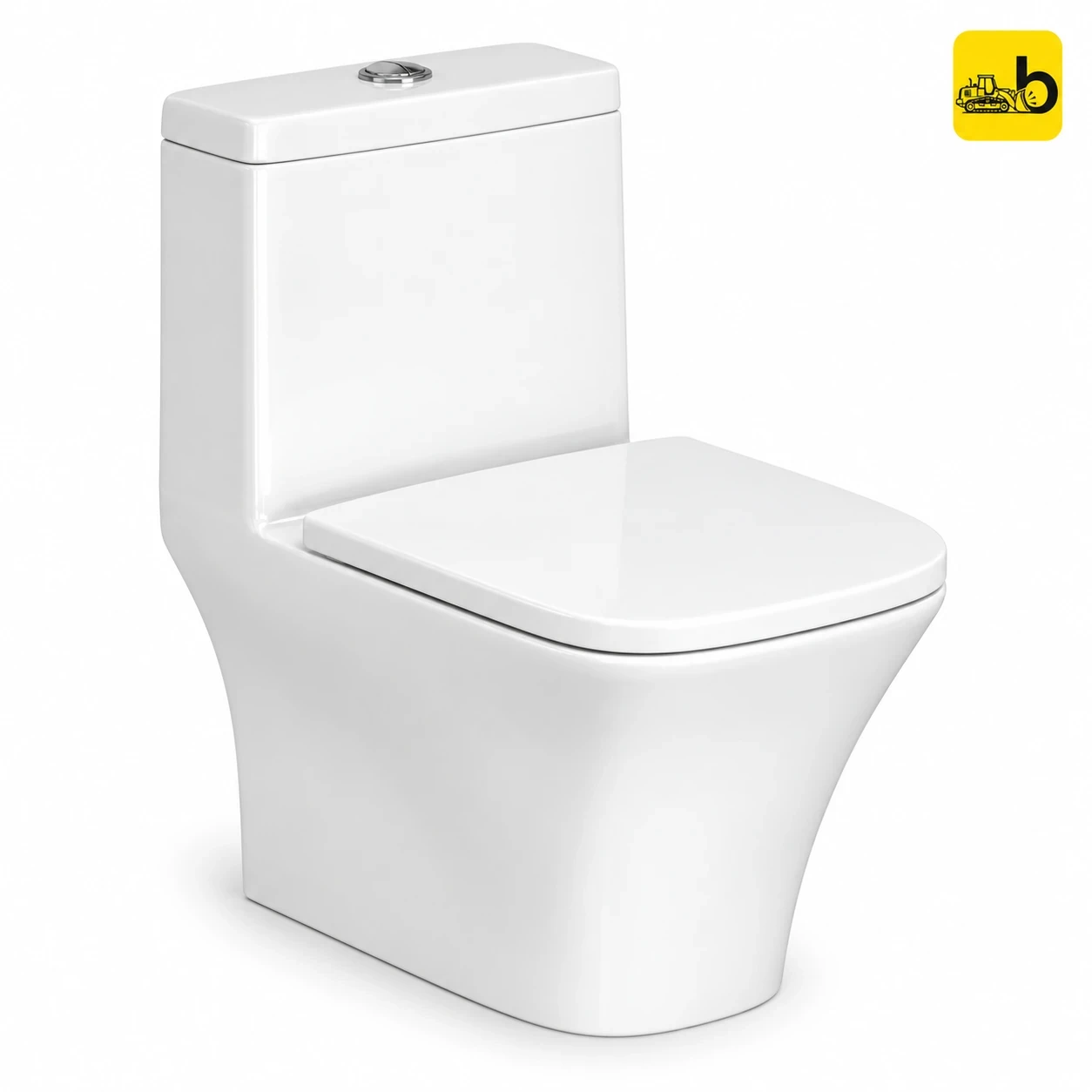 Johnson Bathware Omni Toren (S220mm) One Piece Toilet - PV107PW0103 - White