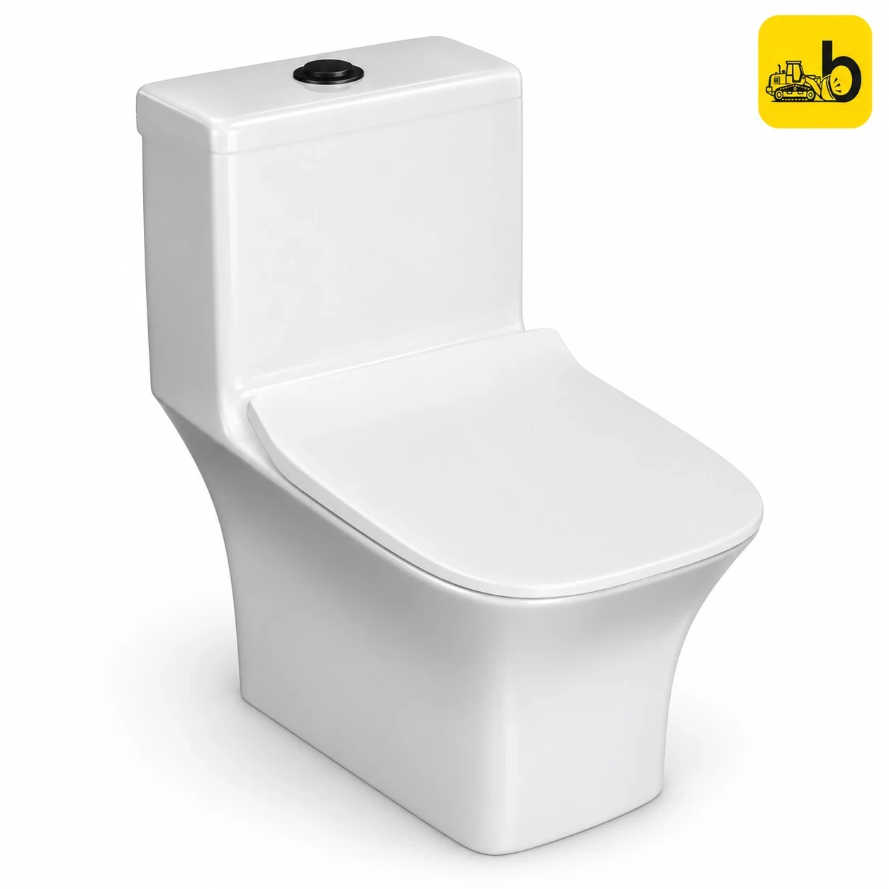 Johnson Bathware Omni Lave (S220mm) One Piece Toilet - PT193PW0103 - White