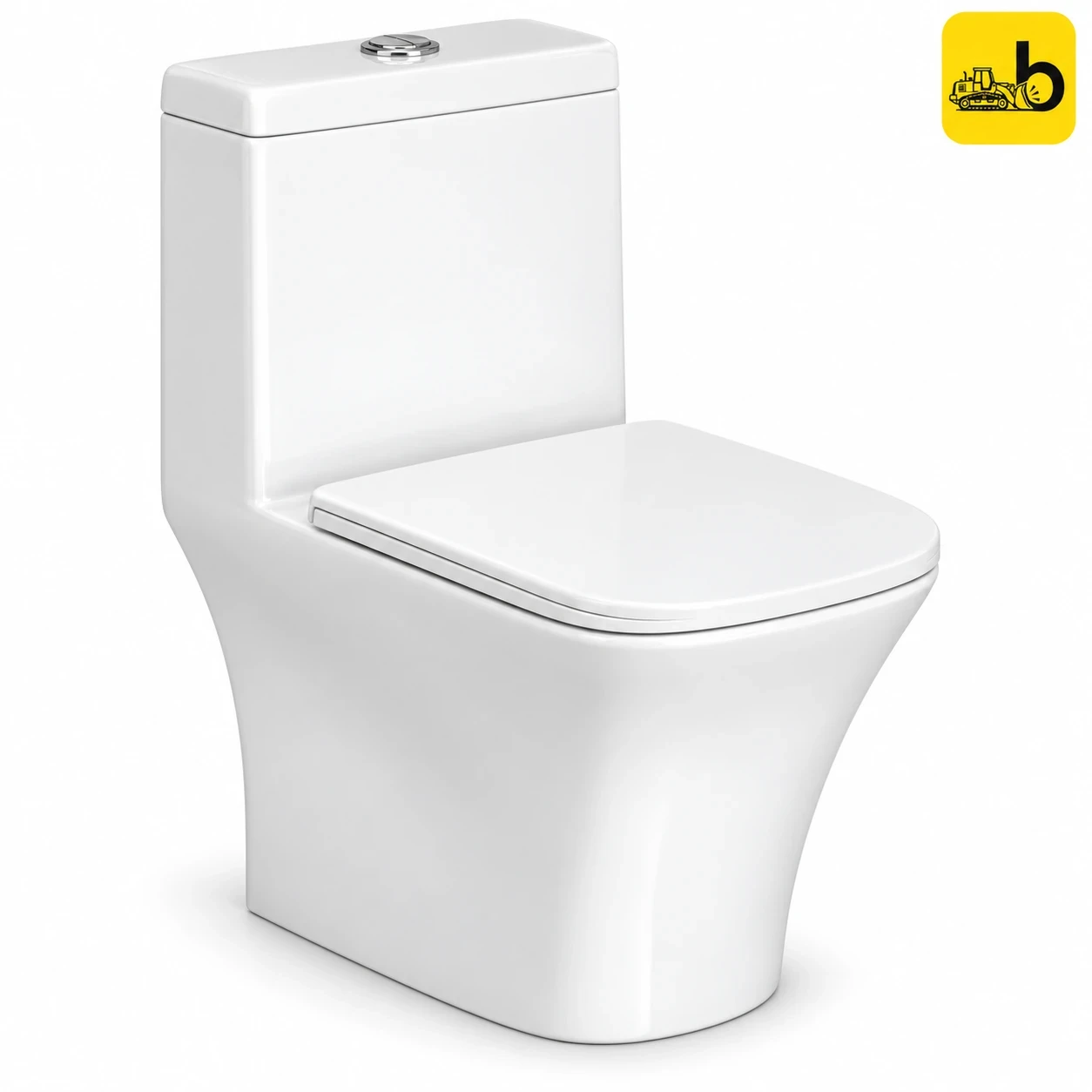 Johnson Bathware Omni Toren (S220mm) One Piece Toilet - PV108PW0202 - White