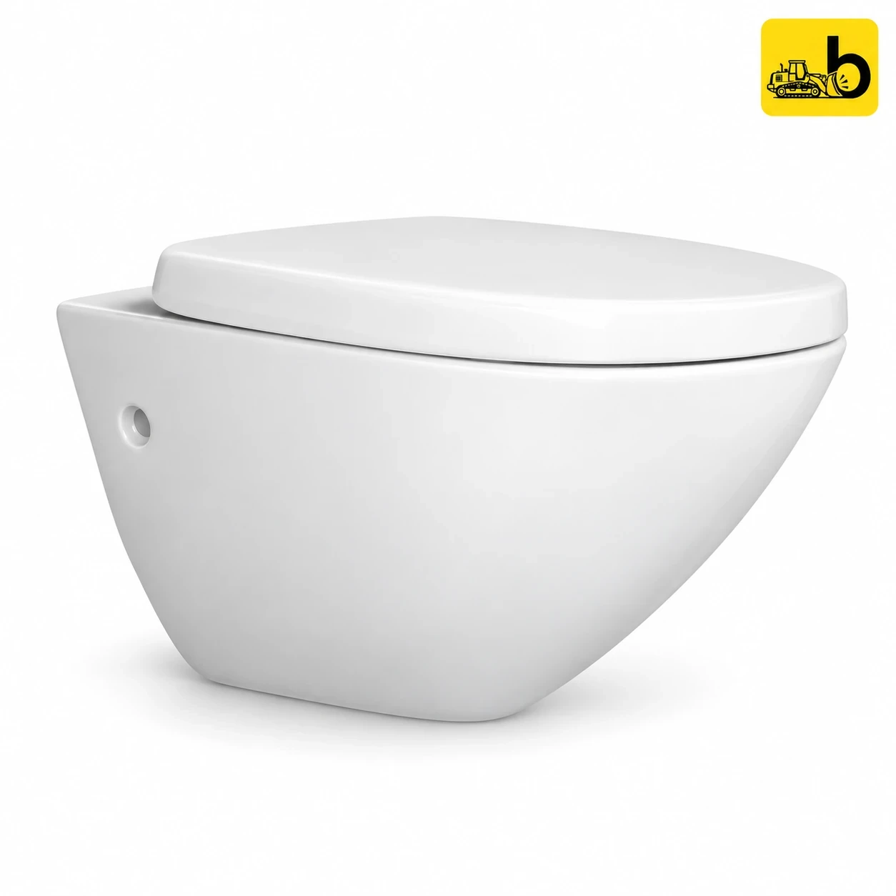 Johnson Bathware Compact Nxt Wall Hung Toilet with Seat Cover - P9064APW0203 - White