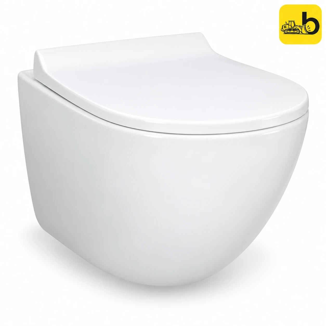 Johnson Bathware Riven Wall Hung Toilet S220 mm - PW164APW0302 - White