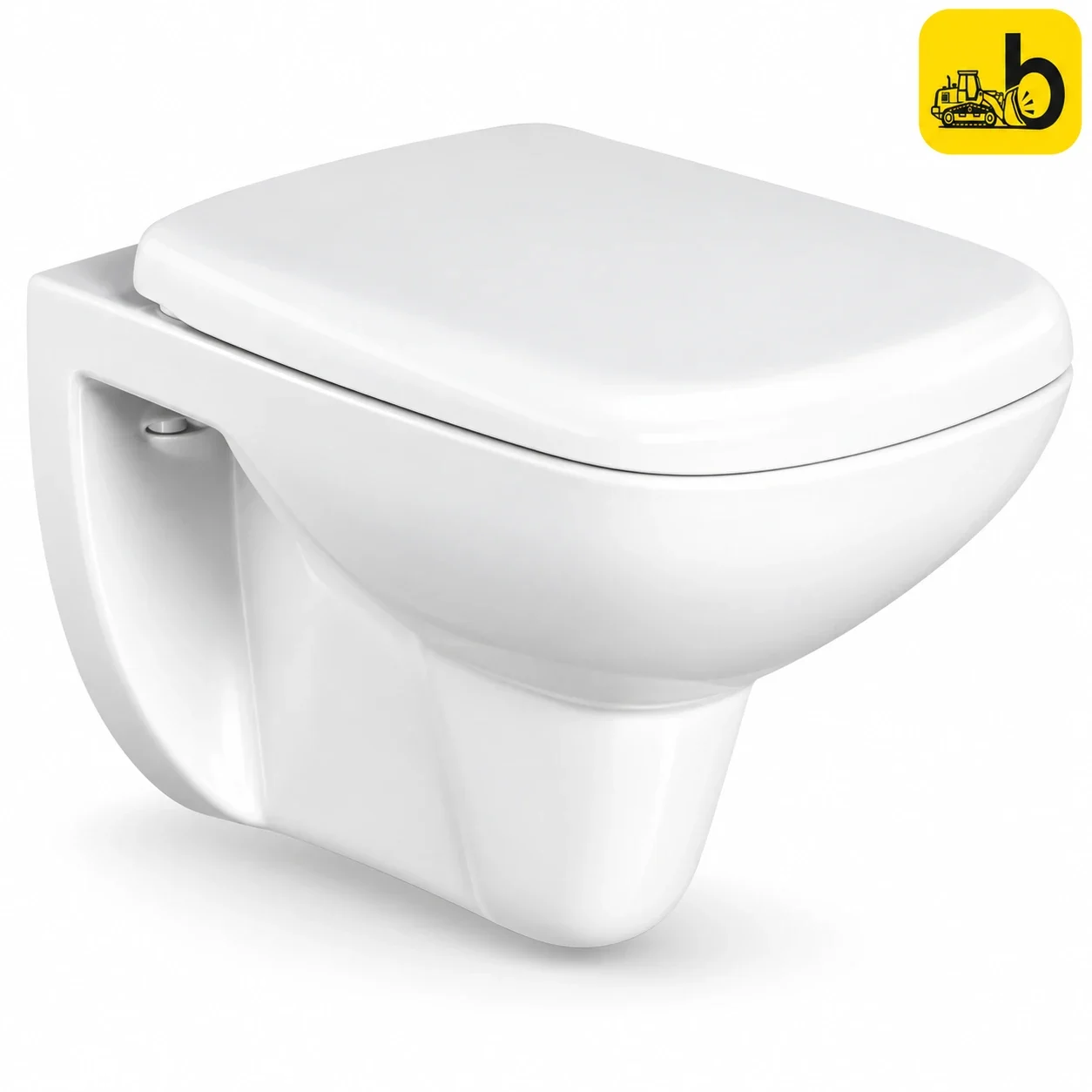 Johnson Bathware Fusion with Jet Wall Hung Toilet with Seat Cover - G4581PW0303 - White