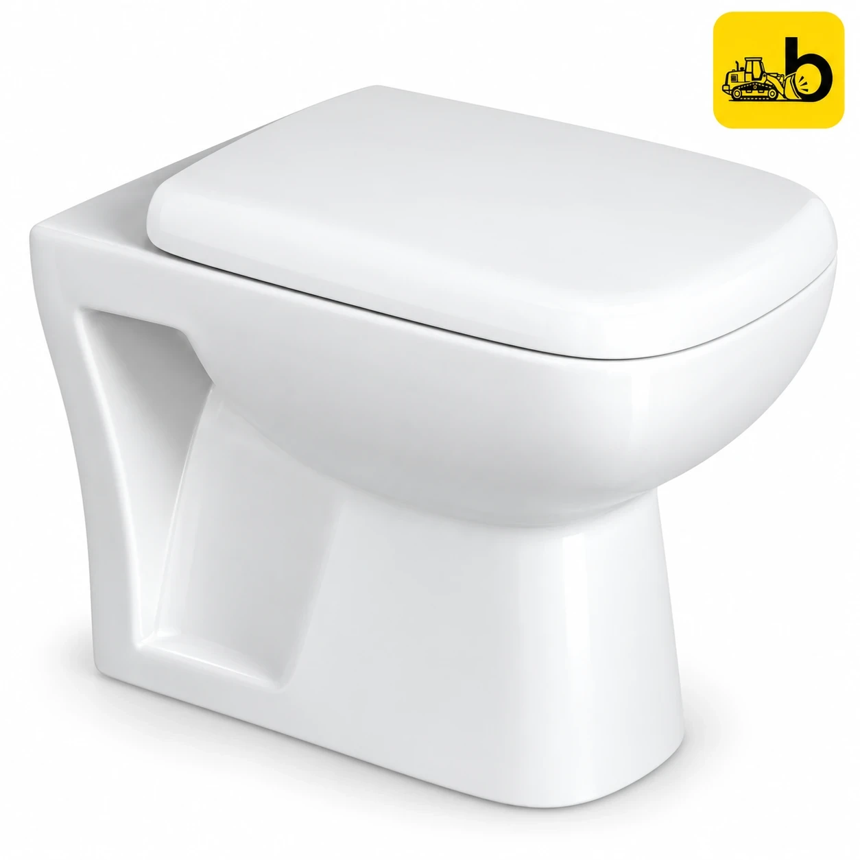 Johnson Bathware FUSION BACK TO WALL With Slim Soft Close Seat Cover (S90mm) - G4572APW0103 - White