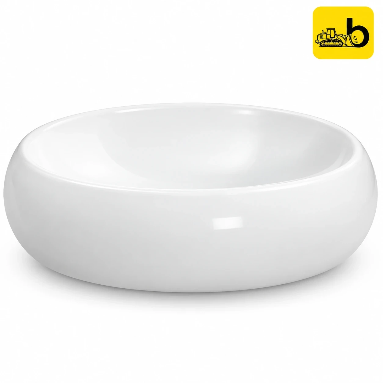 Johnson Bathware Compact Table Top Wash Basin - P4412PW0301 - White